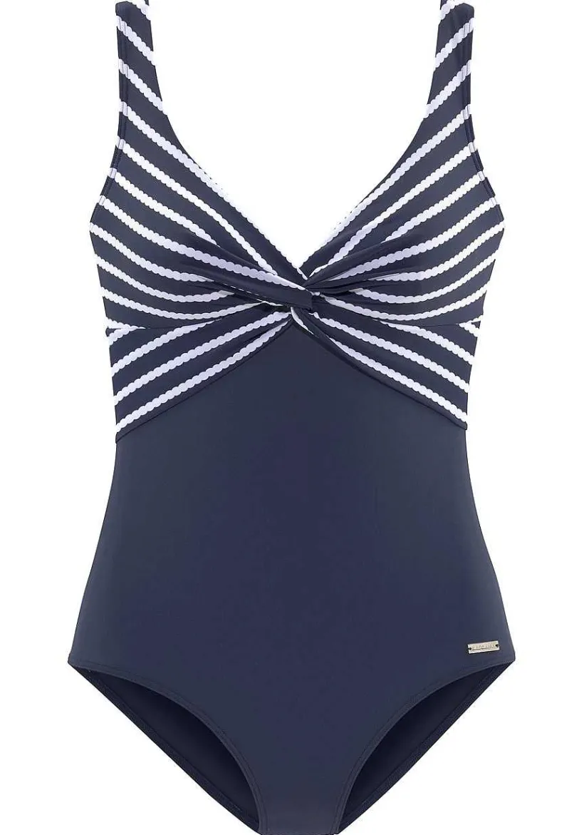 LASCANA One-Pieces-Twisted Striped One Piece