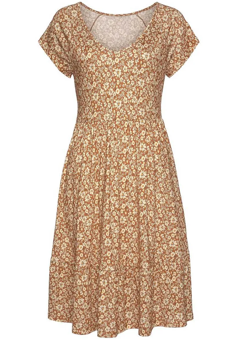 LASCANA Short Dresses-V-Neck Flounce Dress