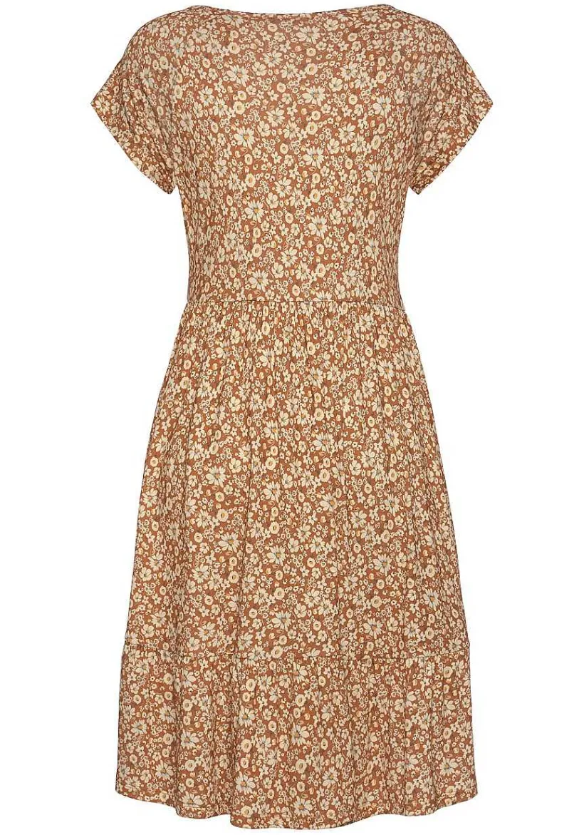 LASCANA Short Dresses-V-Neck Flounce Dress