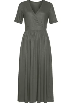 LASCANA Fall Dresses-V-Neck Midi Dress