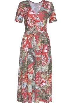 LASCANA Midi Dresses-V-Neck Midi Dress