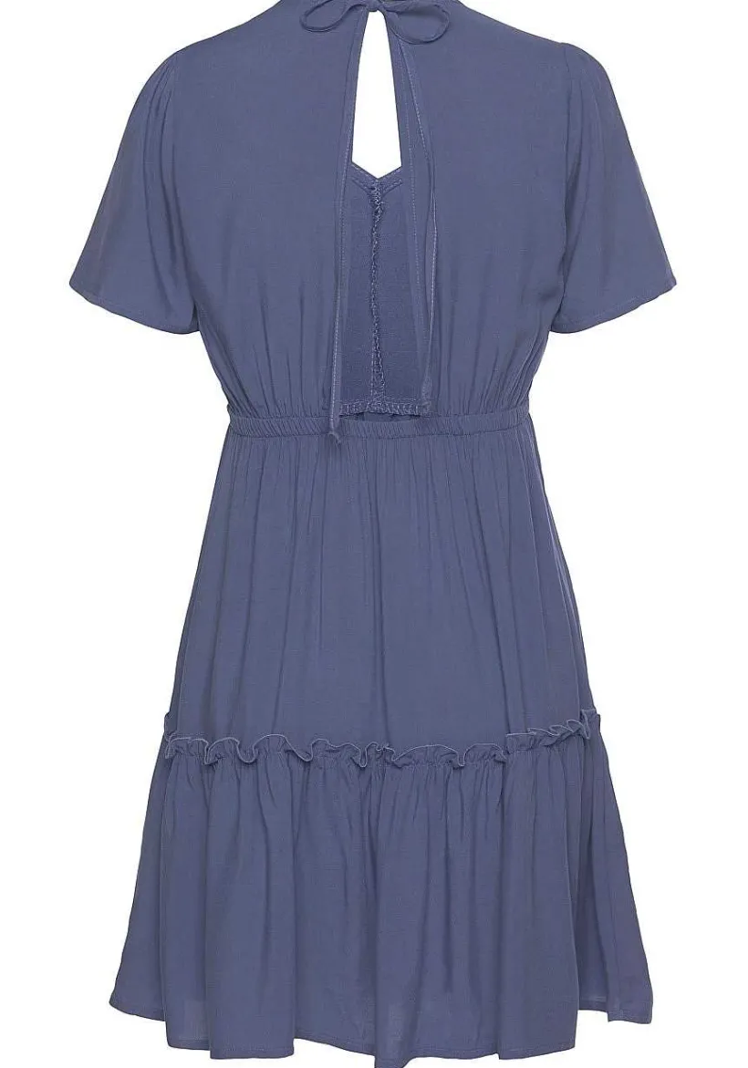 LASCANA Short Dresses-V-Neck Ruffle Dress