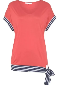 LASCANA Short Sleeve Tops-V-Neck Side Tie Top