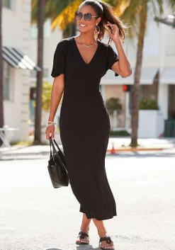 LASCANA Fall Dresses-V-Neckline Maxi Dress