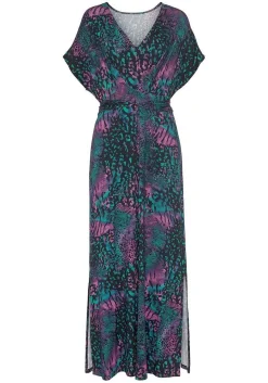 LASCANA Maxi Dresses-V-Neckline Patterned Maxi Dress