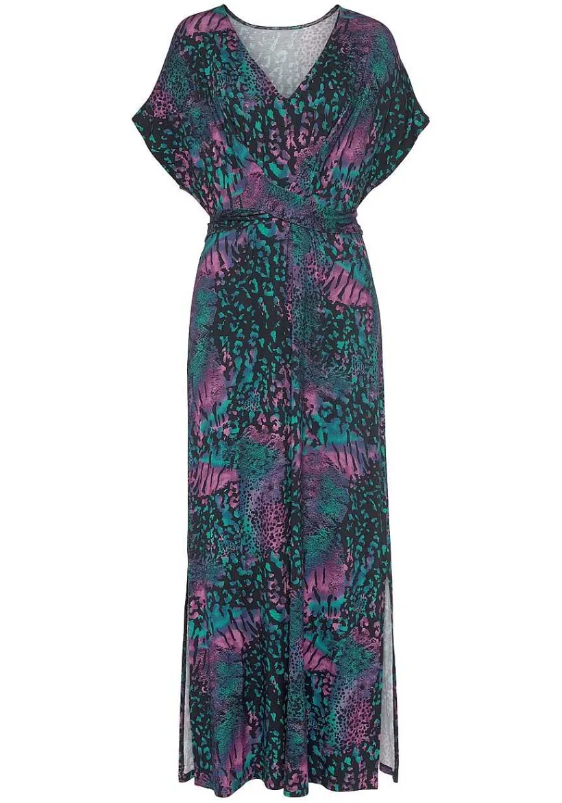 LASCANA Maxi Dresses-V-Neckline Patterned Maxi Dress