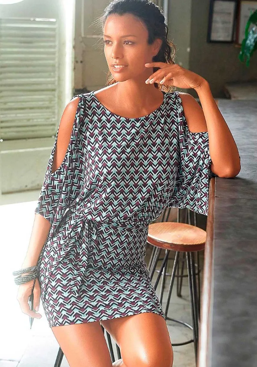 LASCANA Short Dresses-Wide Sleeve Dress