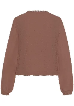 LASCANA Long Sleeve Tops-Wrap Look Blouse