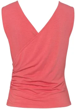 LASCANA Sleeveless Tops-Wrap Look Sleeveless Top