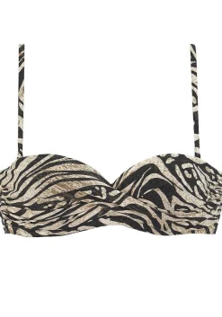LASCANA Bandeau-Zebra Bandeau Bikini Top