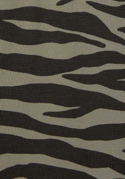 LASCANA Long Sleeve Tops-Zebra Print 3/4 Sleeve Top