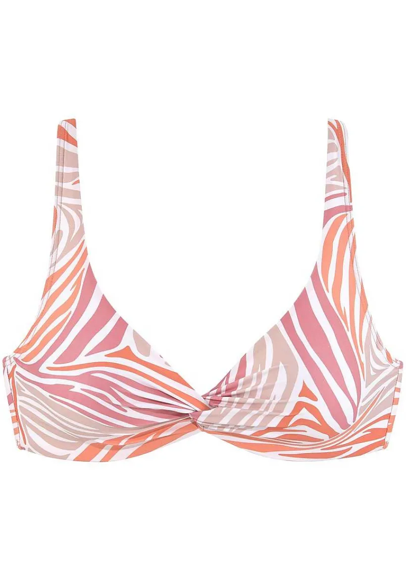 LASCANA Underwire-Zebra Print Underwire Bikini Top