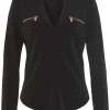LASCANA Blouses-Zipper Detail Blouse